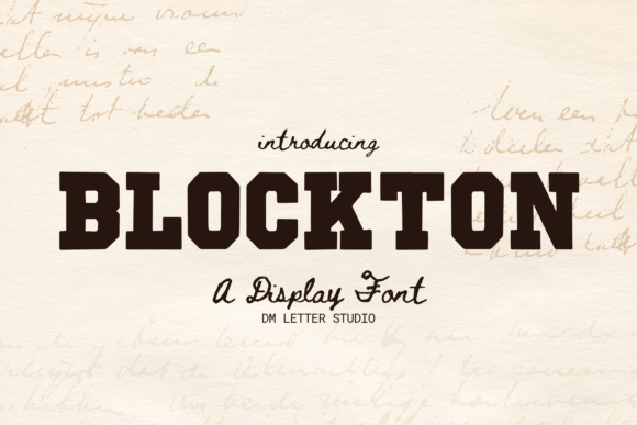 Blockton: The Bold Block Display Font for Editorial Design