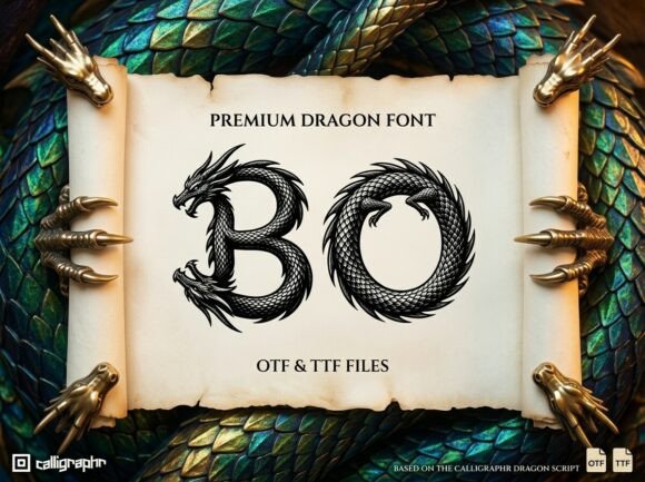Bo: A Premium Display Font with Mythical Charm