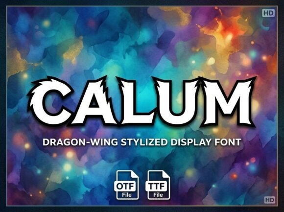 Calum: A Premium Display Typeface for Editorial Design