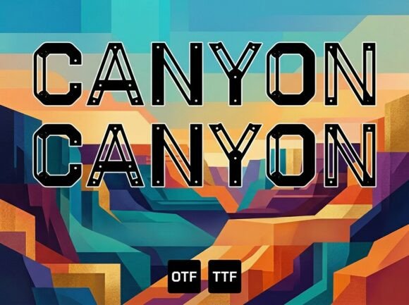 Canyon: A Stunning Display Font for Bold Brand Identity