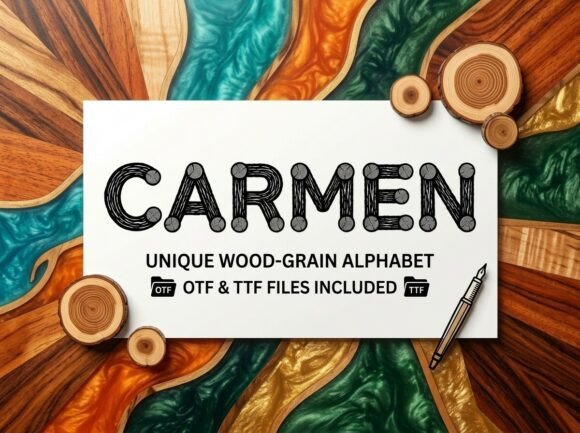 Carmen Display Font for Web Design Projects