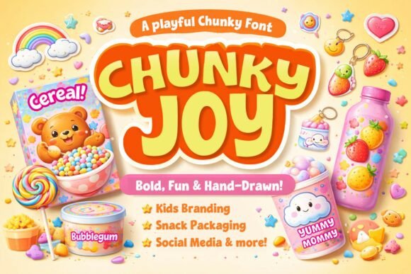 Chunky Joy Font for Bold and Playful Branding