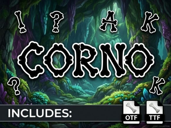 Corno: The Prehistoric Display Typeface for Bold Campaigns