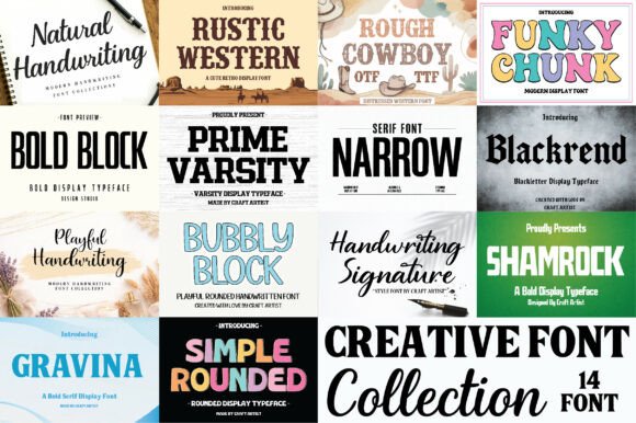 Creative Collection: A Versatile Typeface for Modern Branding