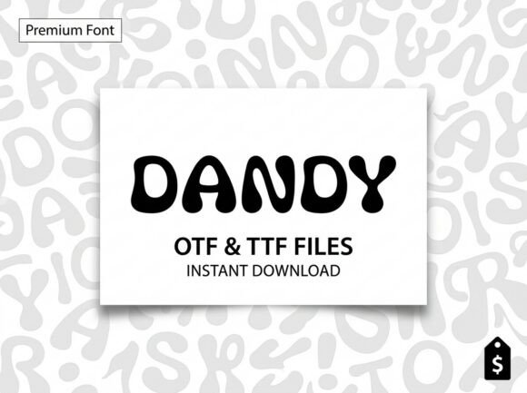 Dandy: A Premium Retro Display Font for Editorial Design