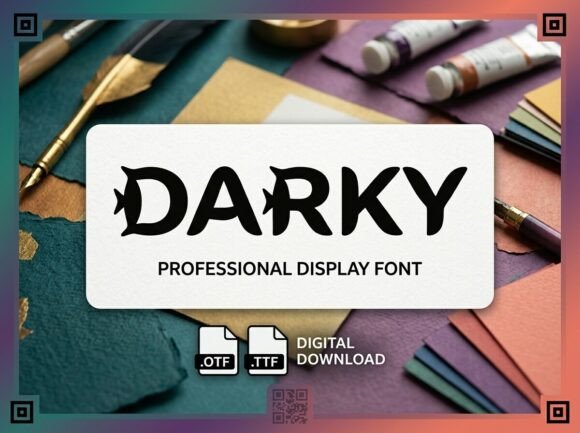 Darky: The Bold Display Font for Handmade Creators