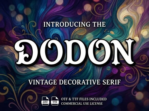 Dodon: A Vintage Serif Font for Magnetic Branding