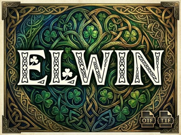 Elwin: A Decorative Display Font for Bold Branding