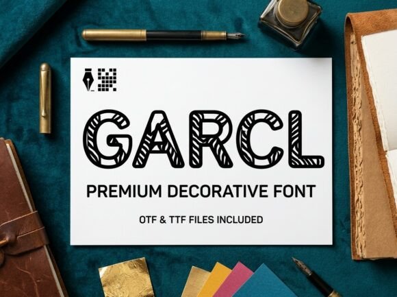 Garcl: The Premium Display Font for Editorial Design