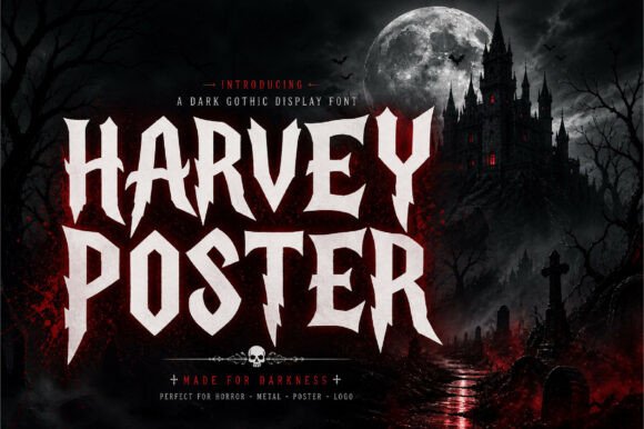 Harvey Poster: A Bold Gothic Typeface for Editorial Impact