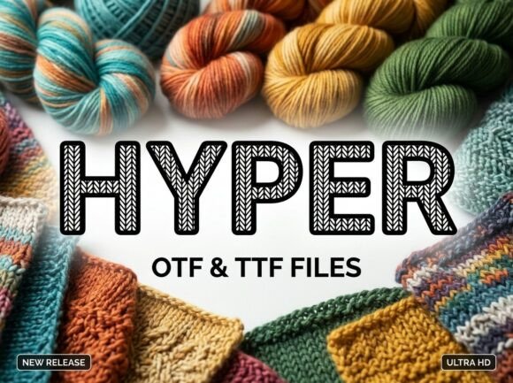 Hyper: A Cozy Display Typeface for Handcrafted Branding