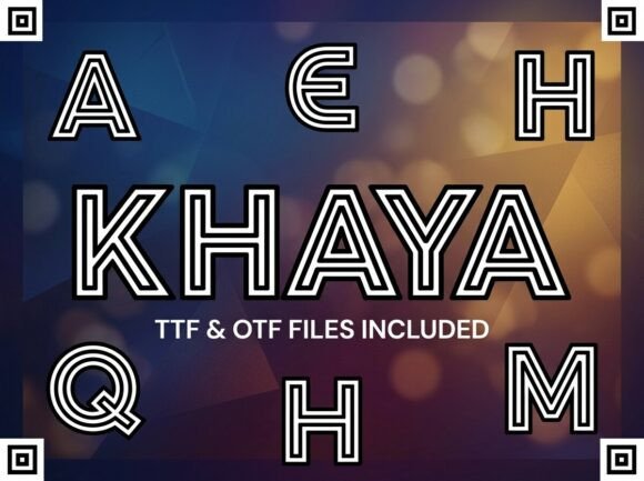 Khaya: A Dynamic Display Typeface for Modern Editorial Design