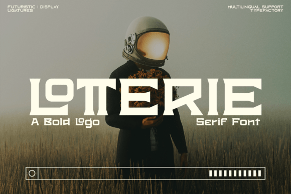 Lotterie: A Futuristic Display Font for Modern Digital Brands