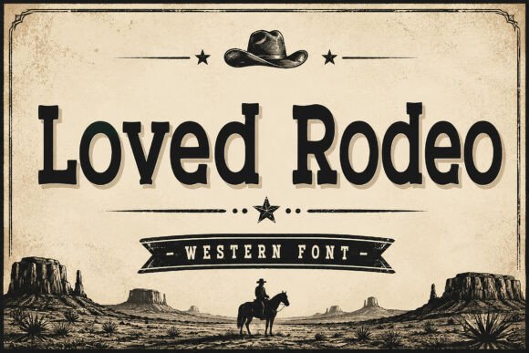 Loved Rodeo: A Robust Western Display Font for Bold Web Design
