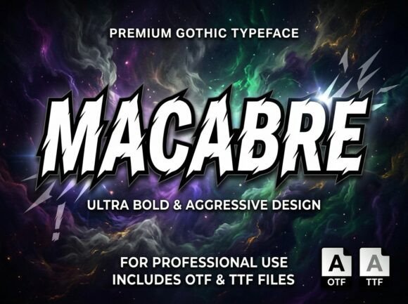 Macabre: The Premium Gothic Typeface for Dark Editorial Design