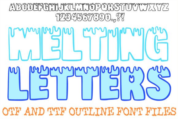 Melting Letters: A Bold Display Typeface for Viral Campaigns