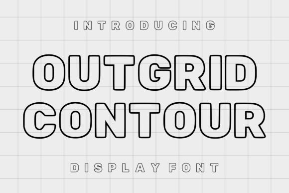 Outgrid Contour: The Bold Display Font for Modern Crafts