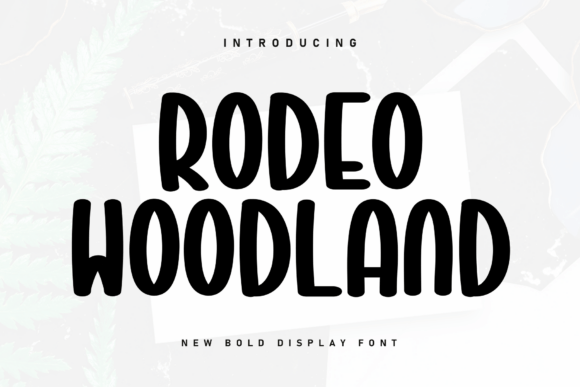 Rodeo Woodland: The Handwritten Display Font for Bold Campaigns