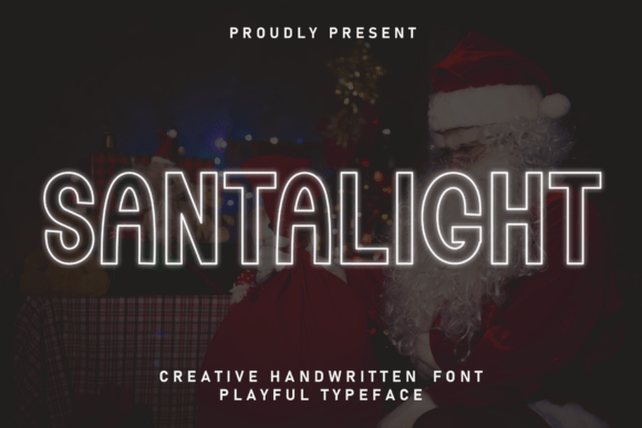 Santalight: A Handwritten Display Font for Authentic Branding