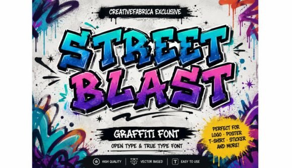Street Blast: The Bold Font for Urban Brand Identity