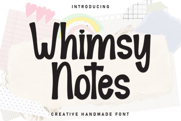 Whimsy Notes: The Handwritten Display Font for Joyful Campaigns